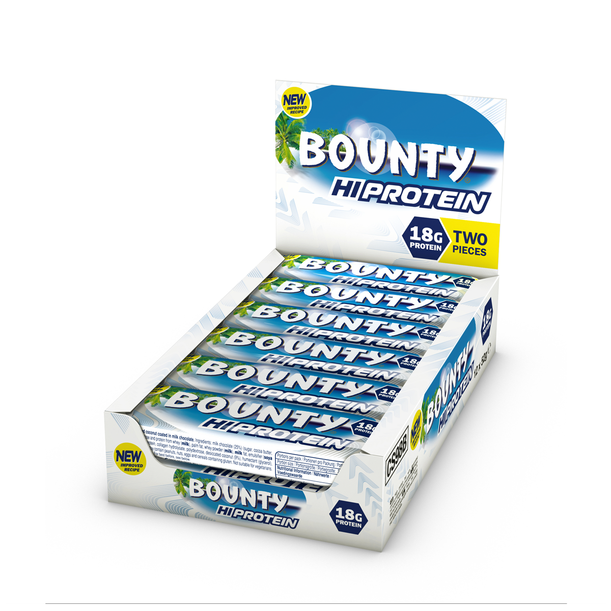 Bounty Hi-Protein Bar 12x52g - Coconut