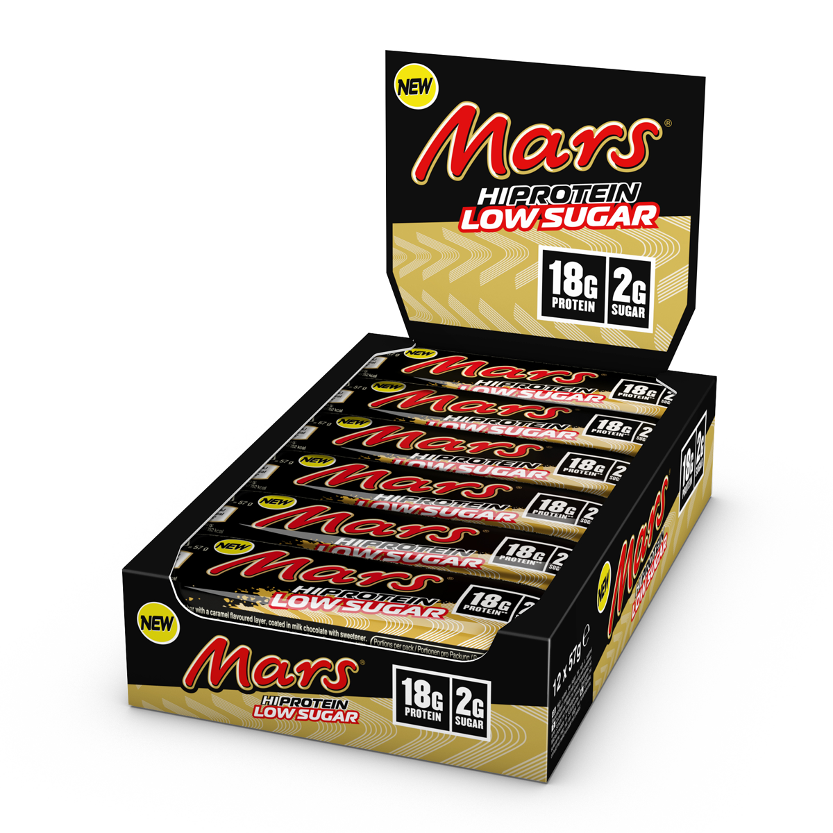 Mars Hi Protein Low Sugar 12x55g - White Chocolate