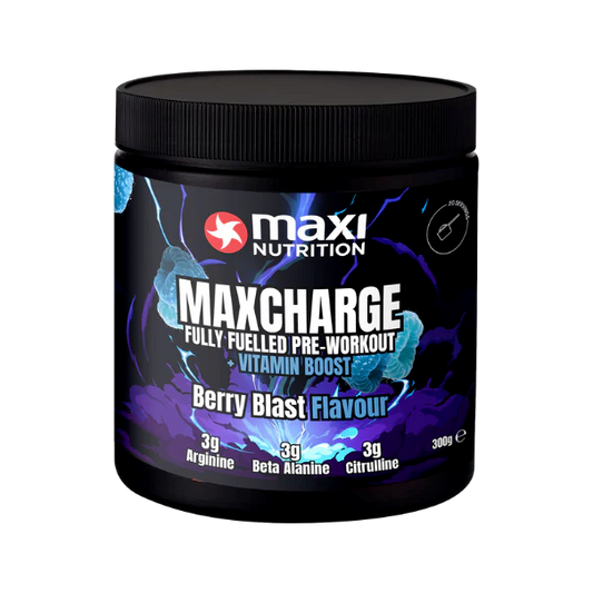 Maxi Nutrition Max Charge Vitamin Boosted Pre-Workout 300g - Berry Blast