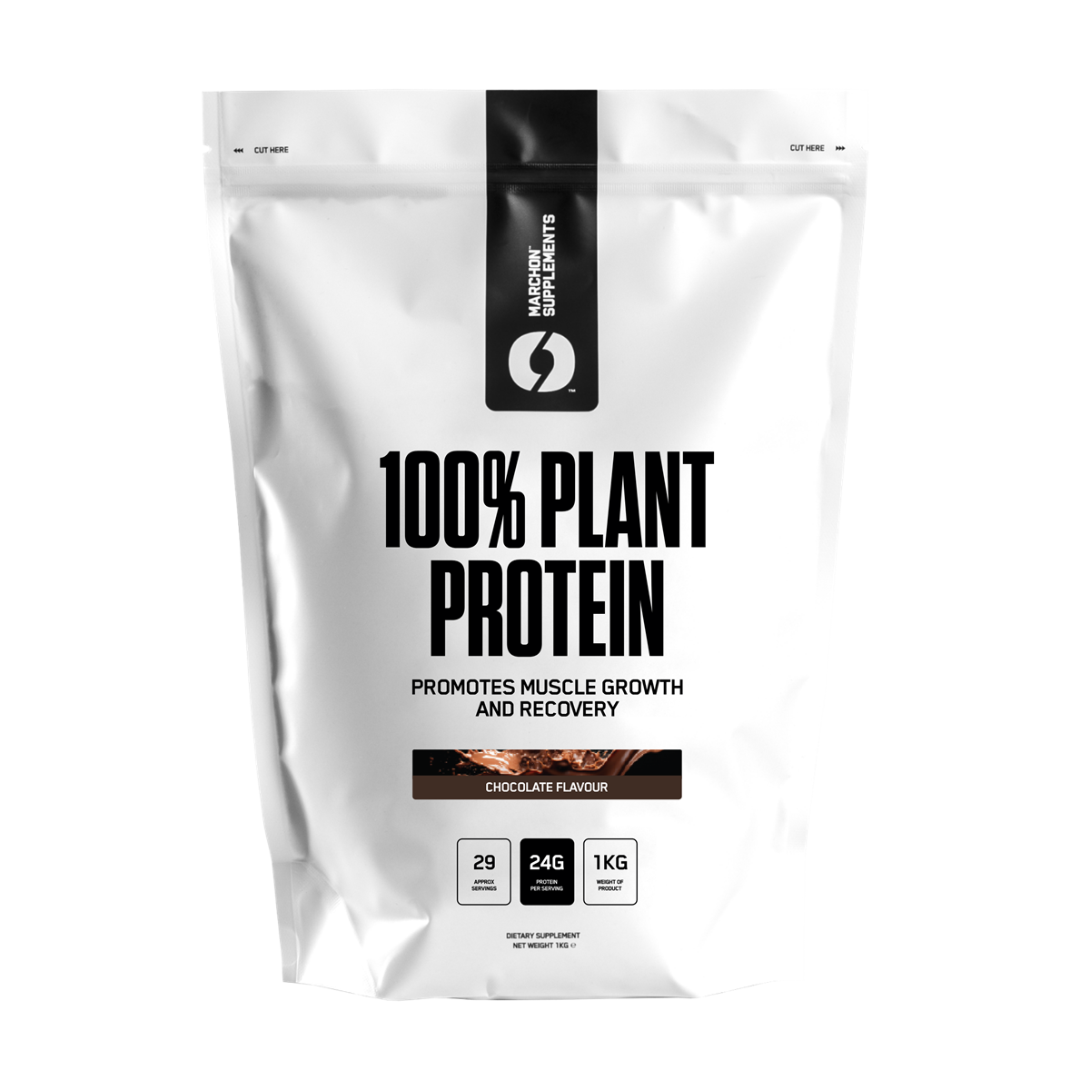 Marchon Supplement 100% Plant Protein 1kg - Chocolate