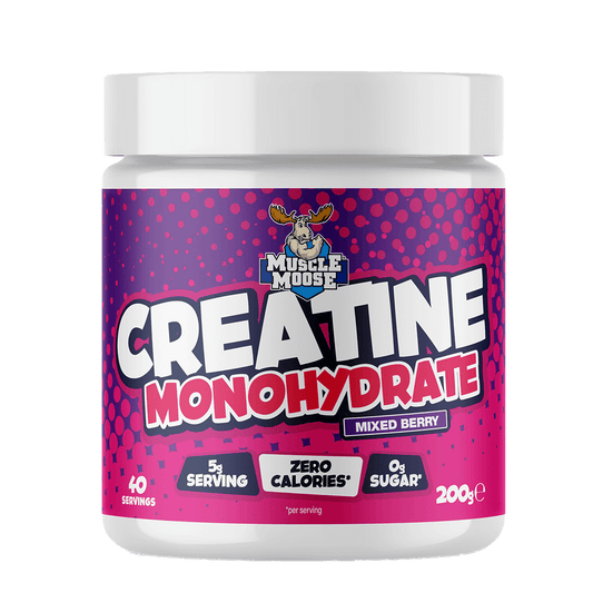 Muscle Moose Creatine Monohydrate (Flavoured) 200g - Blue Raspberry