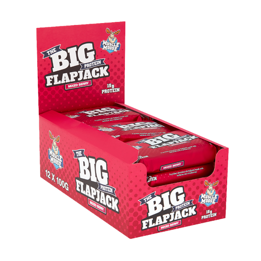 Muscle Moose Big Protein Flapjack 12x100g - Golden Syrup