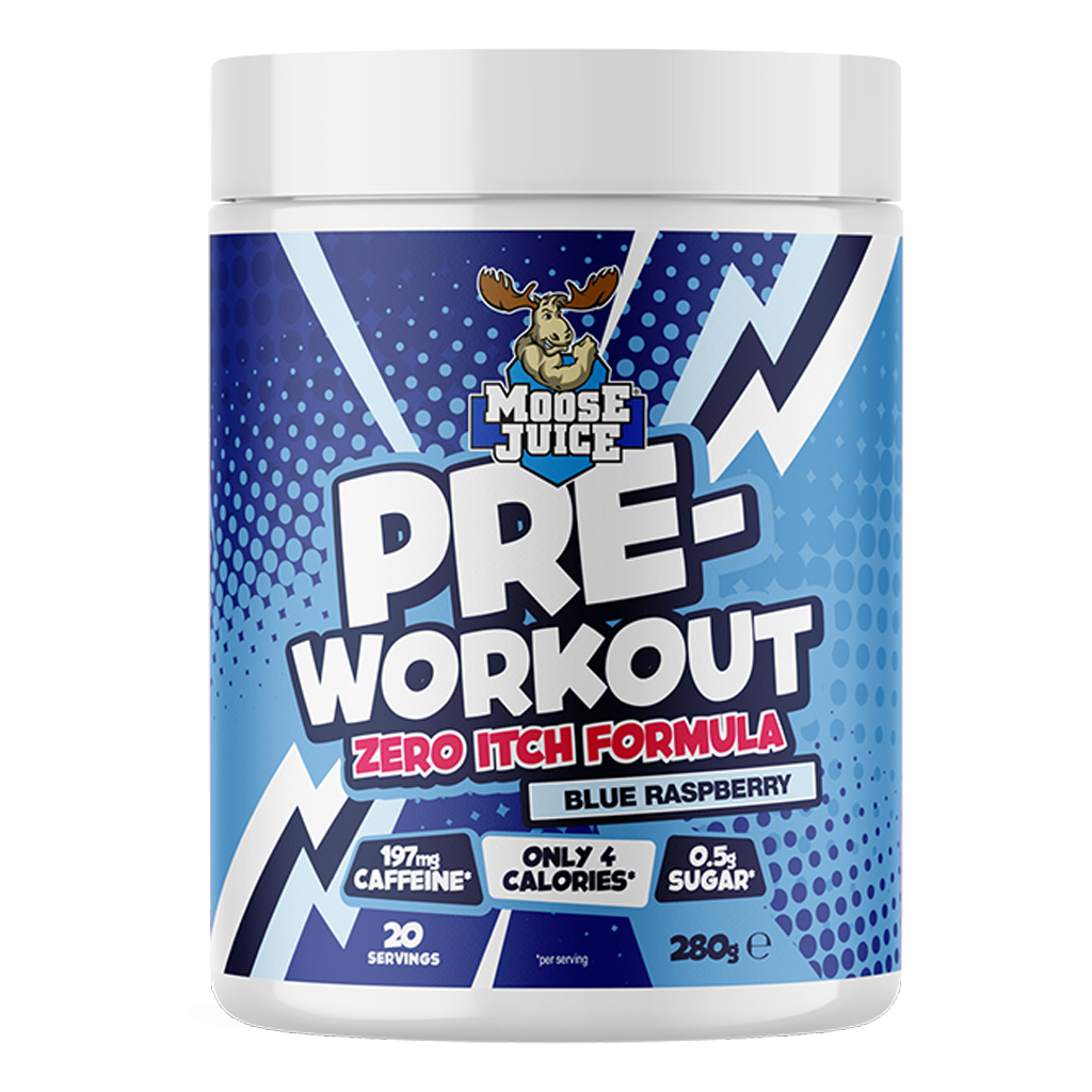 Muscle Moose Pre-Workout - Zero Itch Formula 280g - Cloudy Lemonade