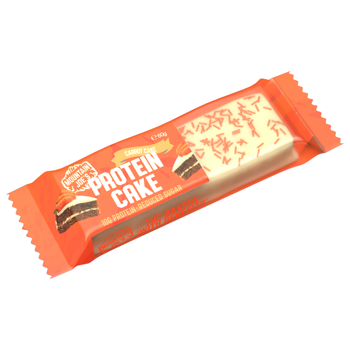 Mountain Joe's Protein Cake 10x60g - Carrot Cake