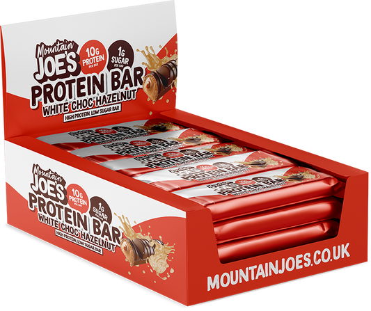 Mountain Joe's Protein Bar 12x35g - White Chocolate Hazelnut