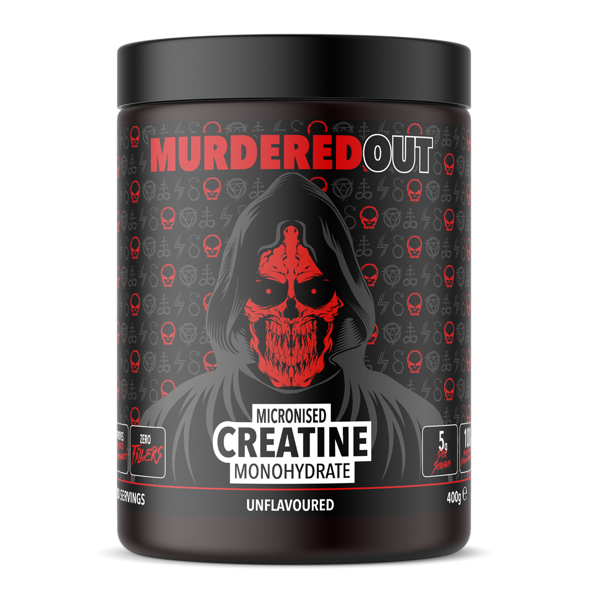 Murdered Out Micronised Creatine Monohydrate - 400g