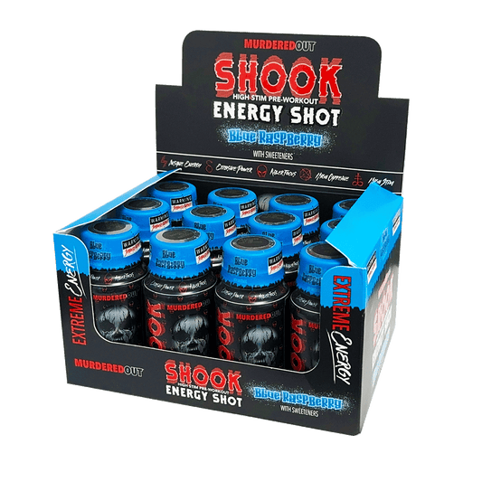 Murdered Out Shook Energy Shot 12x60ml - Blue Raspberry