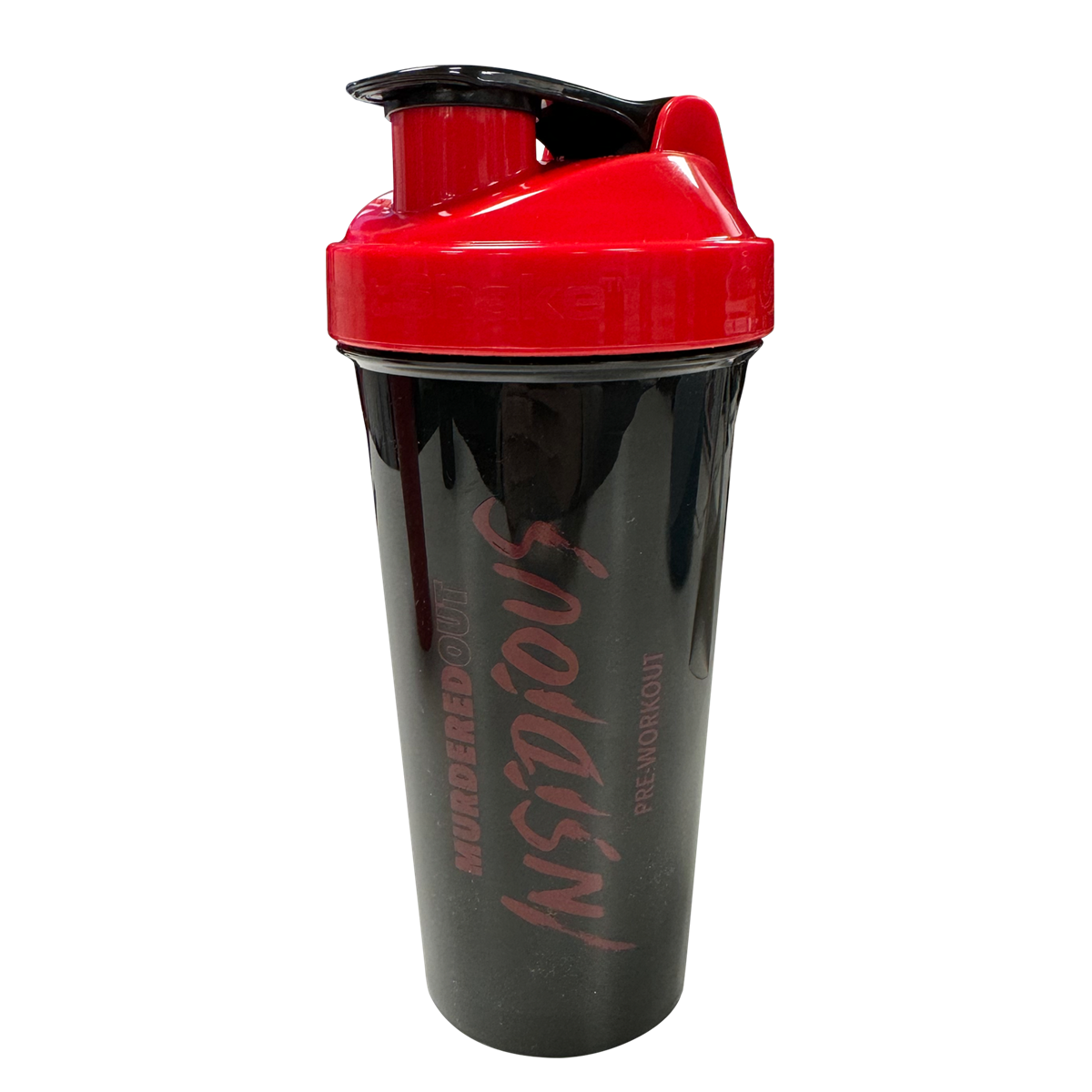 Murdered Out Smartshake Insidious Shaker 600ml - Black Red