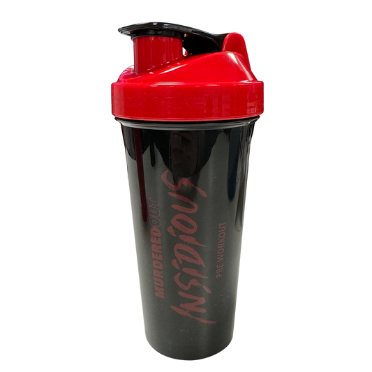 Murdered Out Smartshake Insidious Shaker 600ml - Black Red
