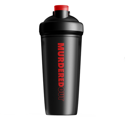 Murdered Out Smartshake Shaker 600ml - Black Red