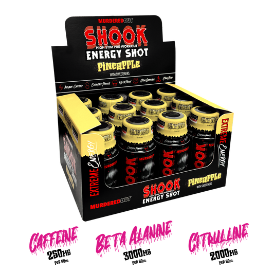Murdered Out Shook Energy Shot 12x60ml - Orange
