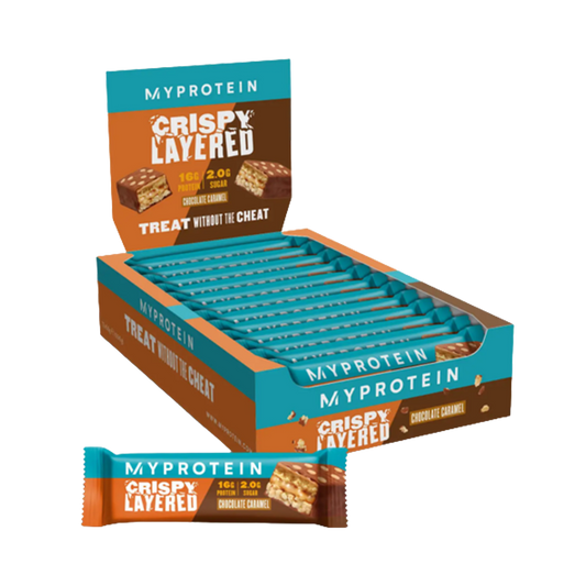 MyProtein Crispy Layered Protein Bar - 12x58g / White Chocolate Peanut