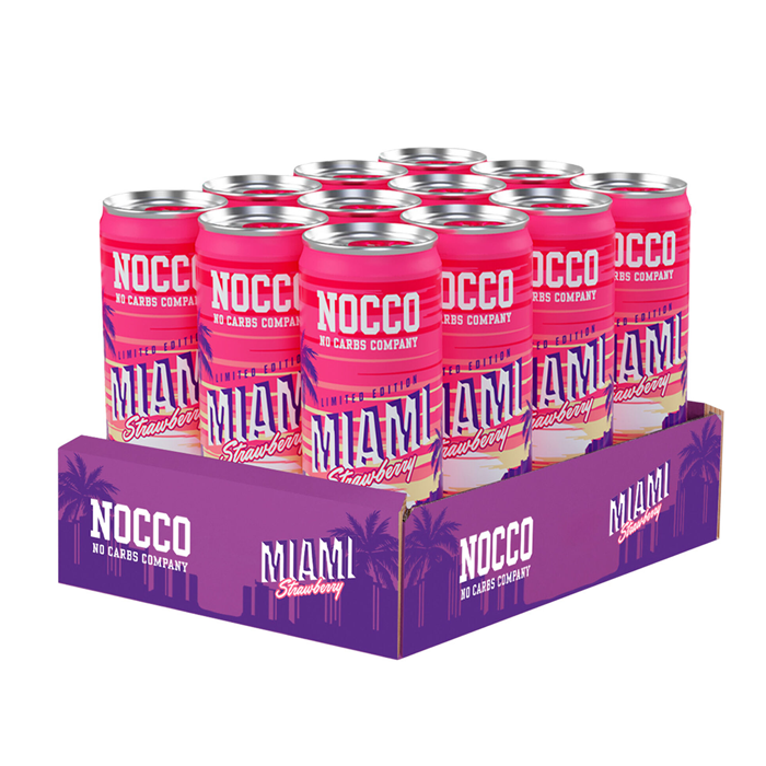 NOCCO BCAA 12x330ml - Miami Strawberry