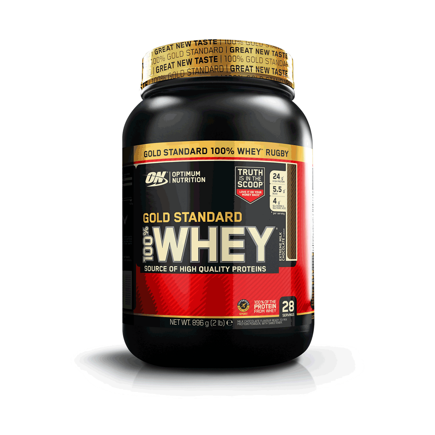 Optimum Nutrition Gold Standard 100% Whey 908g - Extreme Milk Chocolate