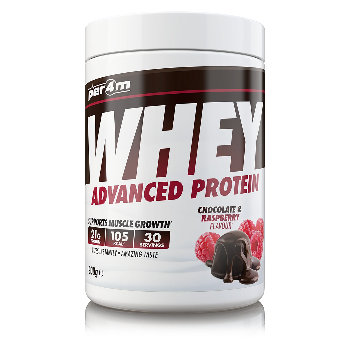 Per4m Advanced Whey Protein 900g - Chocolate & Raspberry