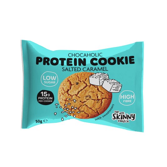 The Skinny Food Co High Protein Chocaholic Cookie - 12x50g / Salted Caramel