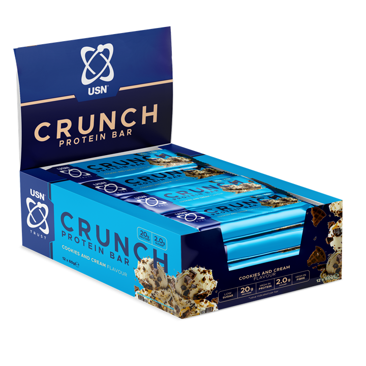 USN Trust Crunch Bars 12x60g - White Chocolate Cookie Dough