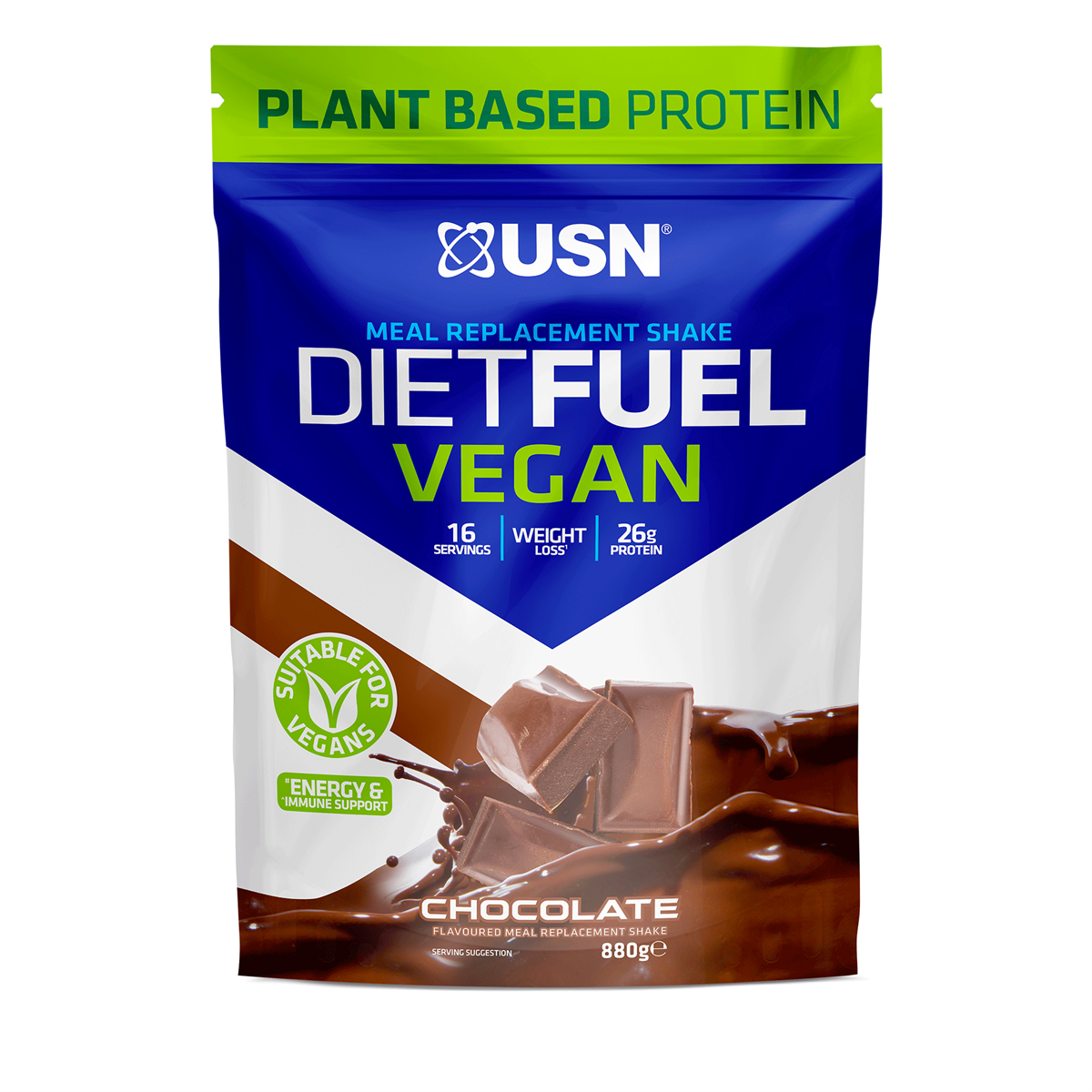 USN Diet Fuel Vegan - 880g / Strawberry