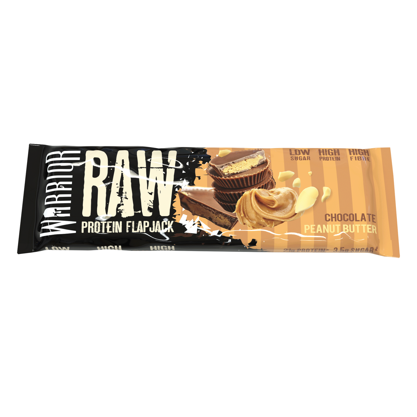 Warrior Raw Protein Flapjack 12x75g - Chocolate Peanut Butter