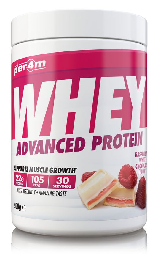 Per4m Advanced Whey Protein 900g - Raspberry White Chocolate